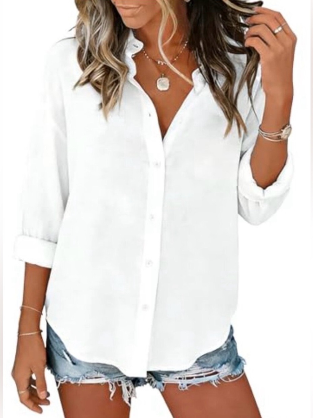 Simply Emma NWT White Blouse